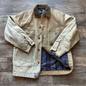 Vintage Distressed Carhartt Work Wear Jacket Made In USA
